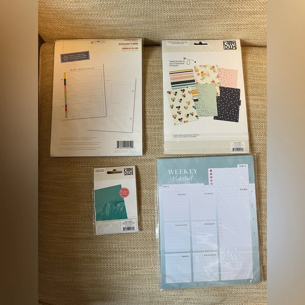 Various planner supplies